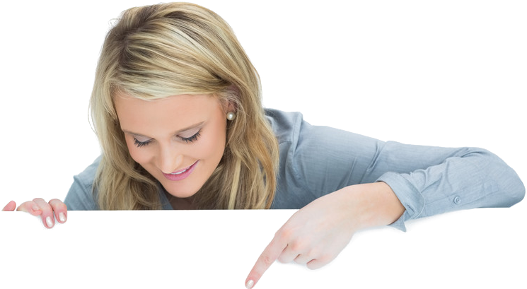 Conceive Life team member pointing to the offer below